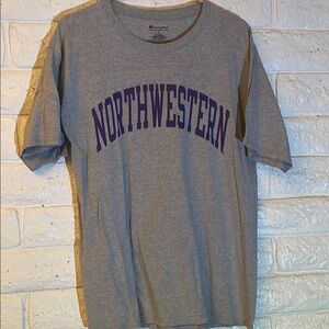 Champion Grey Northwestern Men's T-Shirt